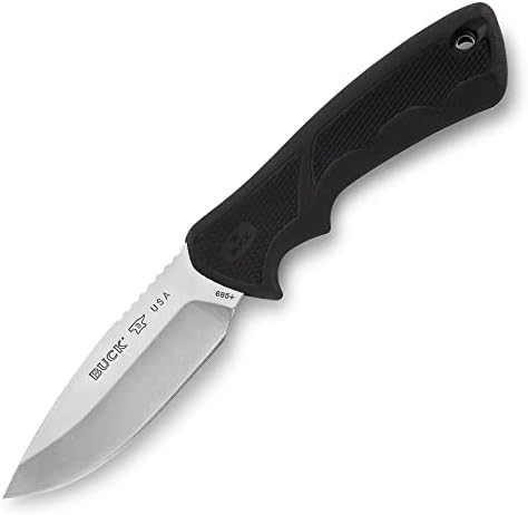 Бак ножеви 685 Голем Баклит Макс II Голем фиксен нож за сечило, 4 420HC сечило од не'рѓосувачки челик, динафлекс гумена рачка со вклучена