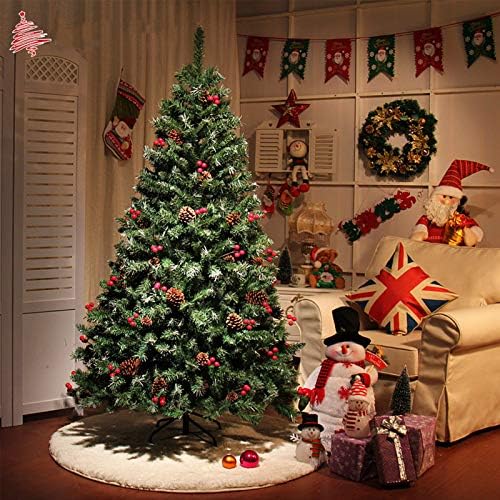 Yumuo 6ft вештачко новогодишно дрво, премиум ПВЦ задебелно шифрирано Божиќно дрво, совршено за украсување на затворено и надворешно-зелено