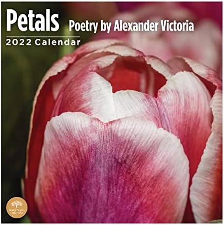 2022 Ливчиња Поезија Од Алекс Викторија Месечен Ѕиден Календар По Светлиот Ден, 12 х 12 Инчи, Инспиративни Цитати Мотивациони Цвеќиња