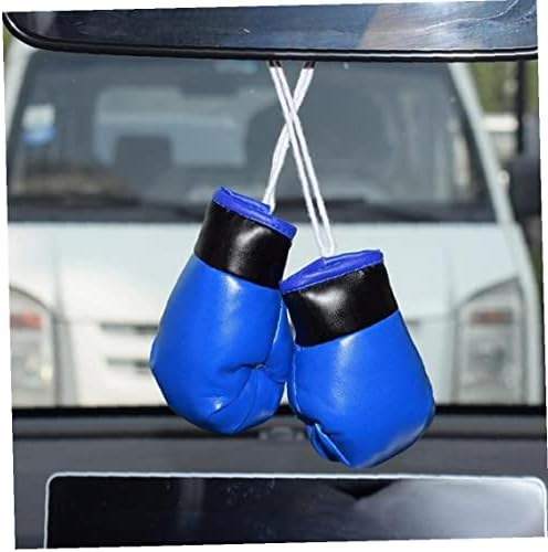 Ruluti 1 пар мини боксерски ракавици украси автомобил што виси декорација автомобилски ентериер декор приврзок додатоци