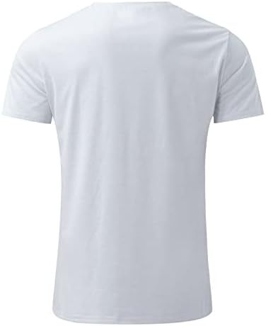 Летни кошули за фустани за мажи пролетен печатен врат ракав гроздобер делумно потресено тркалезно кошула обични високи маици за