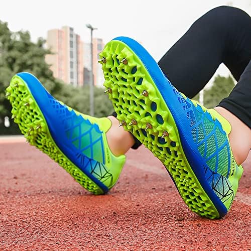 Thestron Professional Spikes Track & Field Shoes за мажи жени деца деца што дишат трки скокаат спринт трчање патики