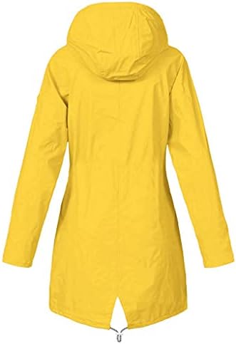 Zpervoba дождови за дожд за жени водоотпорен дожд палто плус големина ровови ровови палта есенски јакни ветерници за ветерници