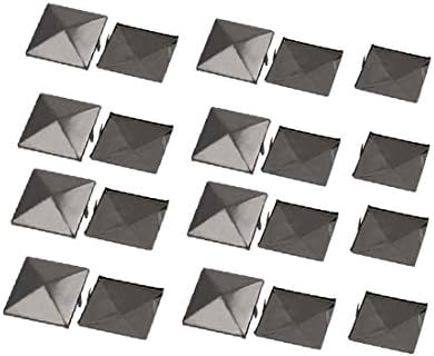 X-Dree 20pcs 35mm квадратни облик на хартија Бред Сребрена сива боја за занаетчиски занаетчиски занаети (20 парчиња 35мм di carta a forma di