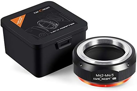 K&F концепт леќи Адаптер за монтирање компатибилен за леќи за монтирање на завртки Leica M42 до M4/3 M43 микро четири третини монтирање
