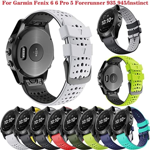 TWRQA 22mm Quickfit Watchband за Garmin Феникс 7 6 6Pro 5 5Plus Силиконски Бенд За Пристап S60 S62 forerunner 935 945 Рачен Зглоб