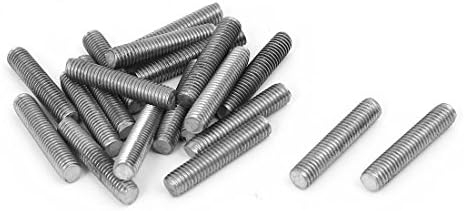 AEXIT M5 X нокти, завртки и сврзувачки елементи 25мм 0,8мм терен 304 не'рѓосувачки челик целосно навојни шипки со шипки на шипки и завртки