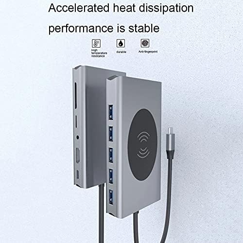 SXYLTNX USB Тип C ЦЕНТАР USB 3.0 Тип-C Центар На HDMI Адаптер 4K Thunderbolt 5 USB C Центар СО Tf Sd Читач Слот PD