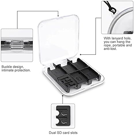 Кутија за складирање на картички за печатење чевли за куглање, тврдо заштитен организатор кутија за Nintendo Switch