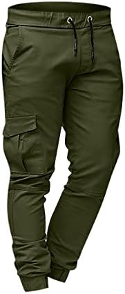Dudubaby Mens Cargo Pants Спортски обични панталони со џогирање на лесна работа за пешачење, панталони на отворено, пантолони