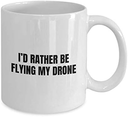 Смешна кригла квадкоптер - подароци со дрон - подарок за UAV - Смешен подарок за беспилотни летала - Летајќи го мојот дрон
