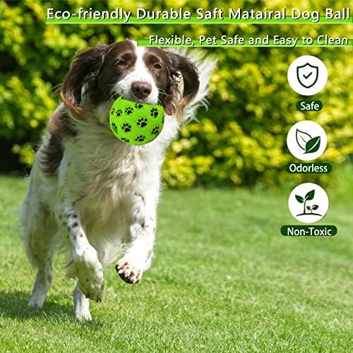 Dikeiuta Смешна звук свирка топка, мавта со кучиња топка интерактивни кучиња играчки за агресивни џвакачи средни големи кучиња,