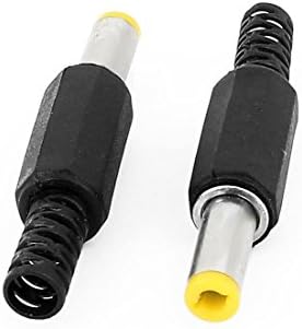 AEXIT 6PCS 5.5MMX2.1 mm батерии, полначи и додатоци машки лемење DC кабел за напојување на барел врски за напојување на напојување