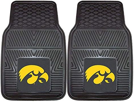 Fanmats iowa Hawkeyes тешки 2 парчиња винилни автомобили душеци