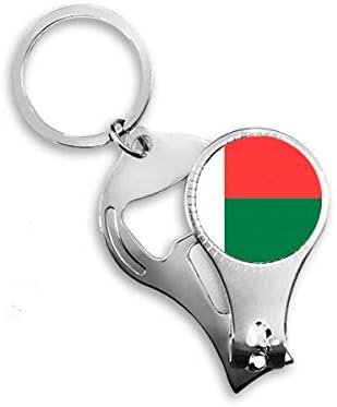 Национално Знаме На Мадагаскар Африка Земја Нокти Нипер Прстен Клуч Синџир Шише Машинка Клипер