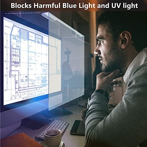 Панел за заштита на екранот за блокирање на сина светлина, виси отстранлив акрилен анти -сино светло, филтер за филтрирање на очите за