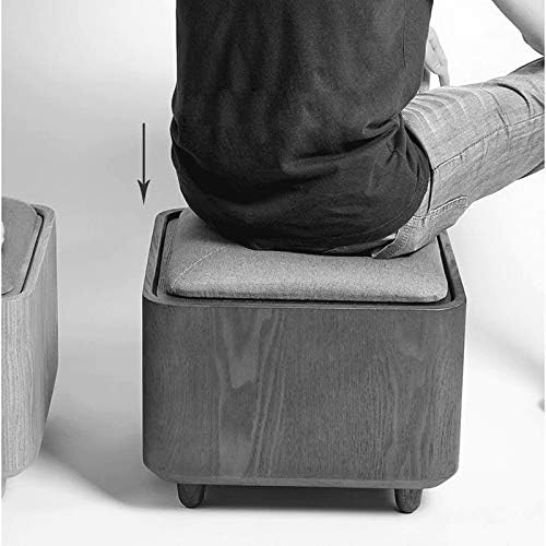 Jydqm цврсто дрво рамка за нозе, мултифункционално столче за чевли со цврсто дрво може да седи столче за складирање софа столче столче