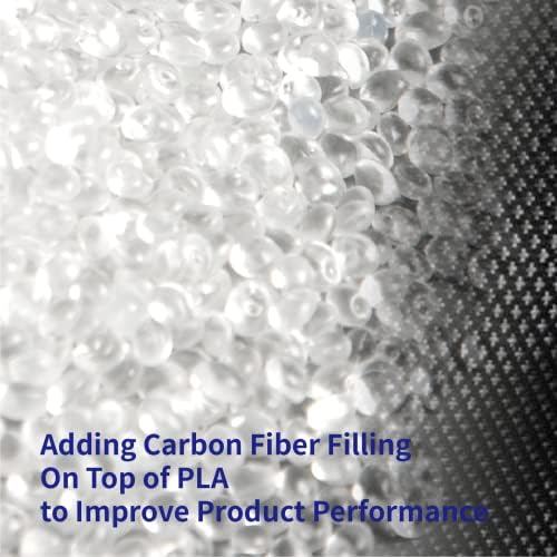 Justmaker Pla Carbon Fiber Lite 3D печатач, филамент за јачина на надградба, мат филамент, надградба на картонски картон, димензионална