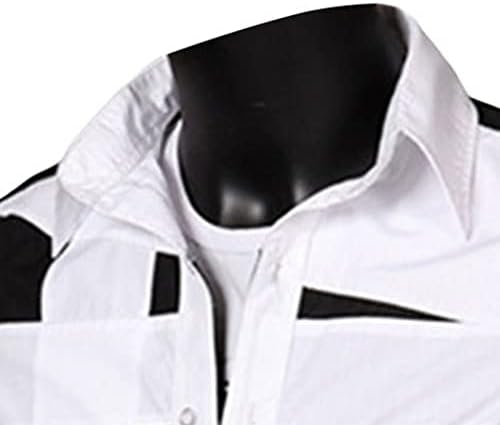 Машка маичка за маскирна јака кошула воена тактичка маичка за кампување со долги ракави карирана печатена обична кошула