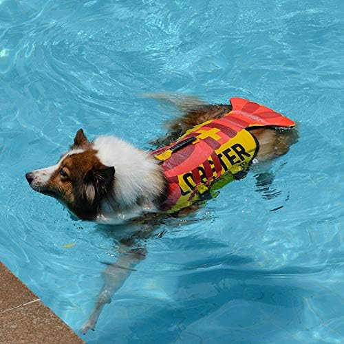 Lxydd Ново милениче животно елек лето кучиња прицврстувачка јакна за пливање космеј, ајкула безбедност елек облека аква кучиња кучешки сурфање