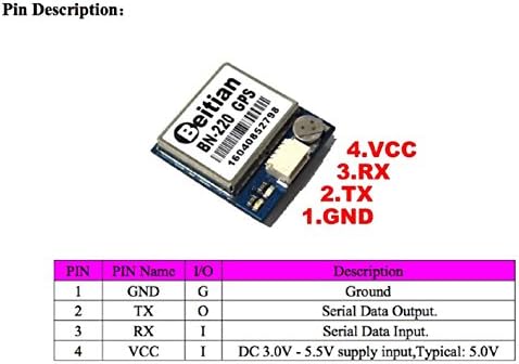 GeekStory BN-220 Dual GPS GLONASS модул навигација TTL Ниво 9600BPS + GPS пасивна антена за Arduino малина Пи Pixhawk F3 CC3D Betaflight