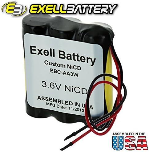 2 парчиња Exell 3.6 V Прилагодено NiCd 1000mah Батерија пакет w/ 5 AGG Голи Жица Води