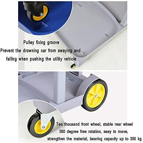 КАИКЕА светло и силна услуга количка пластична мобилна количка поставена со тркала за хотел хотел чистење алатка за автомобили болнички