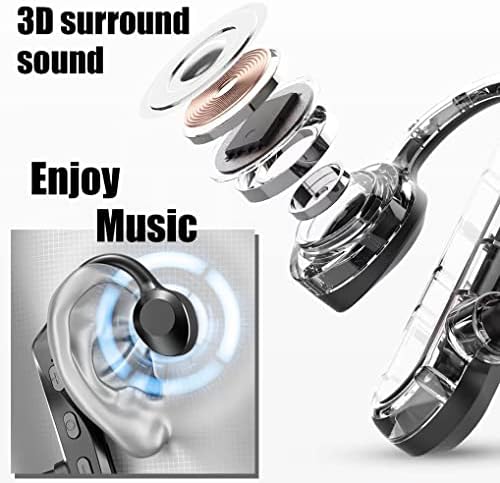 Безжични Слушалки За Спроводливост На коските Bluetooth 5.0 Слушалки, Ултралесни Спортски Слушалки Отпорни На Отворено Уво Со Микрофон