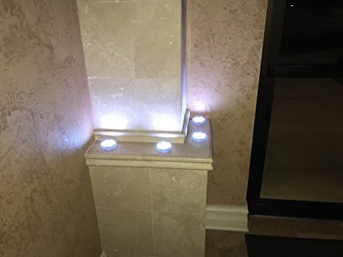 Потопени LED светла [4 пакет], RGB потопливи LED светла, Fountain Lights LED потопливи, LED езерцето Светла потопливи ~ не-фликер повеќебојни