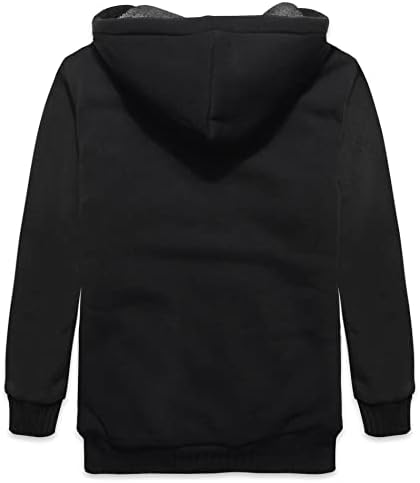 Швајцарски момчиња Худи Шерпа руно наредена јакна мека топла патент џемпер надворешна облека