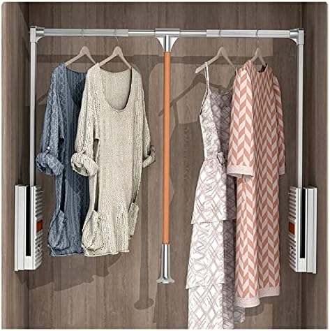 Ouss гардероба подигнете широко прилагодливо влечење надолу гардероба железничка железничка облека за лифт гардероба за висечка