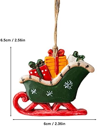 Божиќна смола Мала приврзова за приврзоци за елки за елки за Божиќна сцена