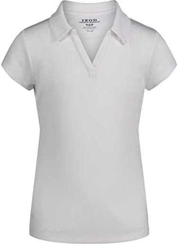 Училишна униформа за девојчиња во Изод, кратка кошула, затворање на копчињата, материи за влага/перформанси, отпорен на избледени избледени