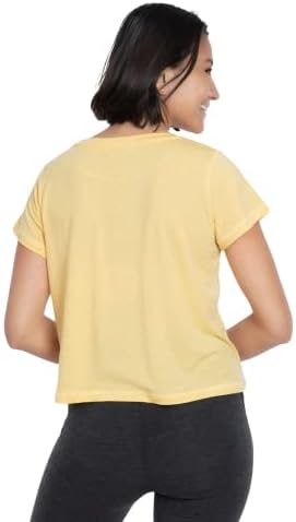 Мерино волна женска врв - исечена маица за вратот на екипажот - Ултралејт