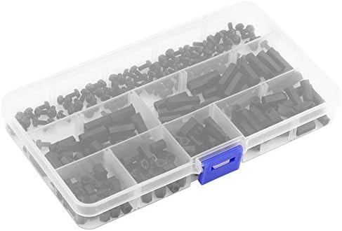 250pcs m2 /m3 HEX колони за склопување на столбови за склопување, завртки на ореви комплет за асортиман со кутија за складирање