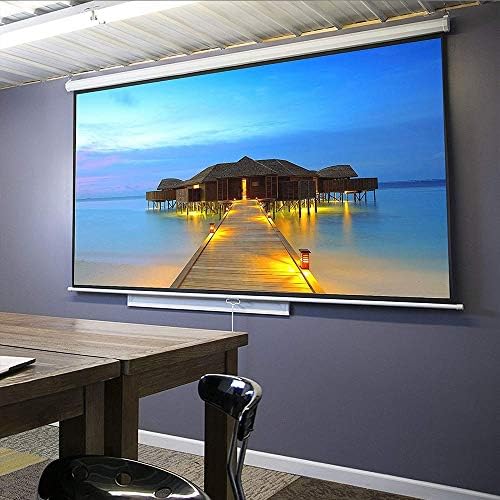 N/A 100 -инчен HD 16: 9 Прирачник Повлечете го проекторот Екран само заклучување за домашни состаноци во училишен ресторан бар