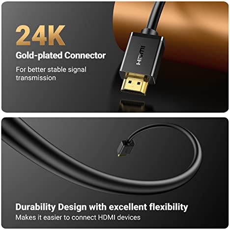 UGREEN HDMI Продолжен Кабел 4k HDMI Екстендер 16ft Машки До Женски Адаптер Кабел Компатибилен Со Roku TV Stick PS5 PS4 Xbox Лаптоп