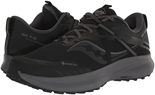 Возење за мажи со саконија 15 TR Gore Tex Trail Running Shoe, црн/јаглен, 8