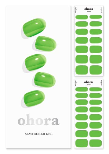 Полу -излечени ленти за нокти на ОХОРА - Работи со какви било ламби за нокти, квалитетен салон, долготраен, лесен за нанесување и отстранување