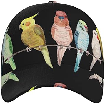 Шарени папагали на бејзбол капа на дрвјата им одговара на мажите жени спортски капа разноврсна измиена тато капа со дупка за конска опашка