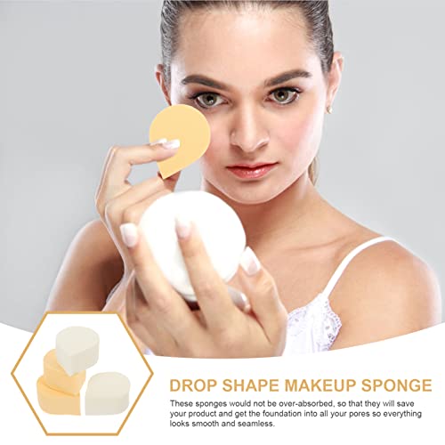 Solustre Makeup Sponge Non-Latex Powder Puff Puff Heart Sharted Powder Puff 4PCS козметички апликатор сунѓери шминка за шминка,