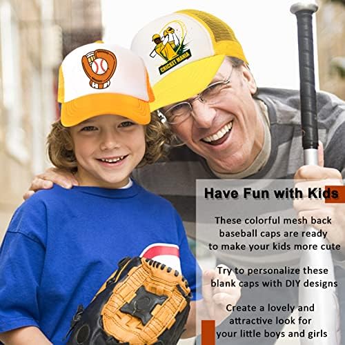 Echolife 9 пакувања за сублимација празнина на бејзбол капа прилагодлива полиестерска мрежа капа камионџии капи за возрасни деца млади