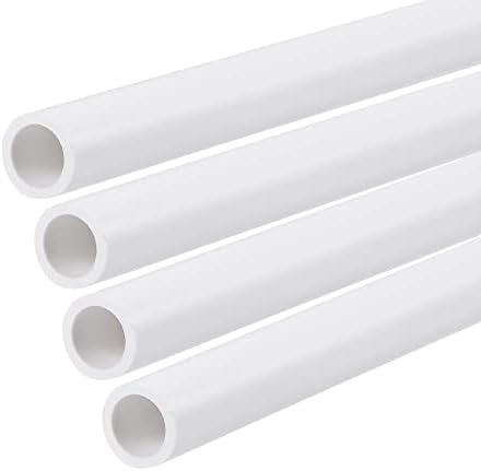 Goonsds бело стаклено влакно цевка - за модел на градење на песочни табели RC Tool Wing Tube 4PCS, бела, 12 mmx8 mmx500mm