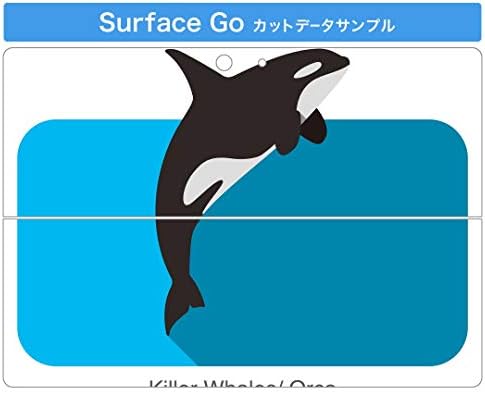 Декларална покривка на igsticker за Microsoft Surface Go/Go 2 Ултра тенки заштитнички налепници на телото 010993 Делфин морска зелена
