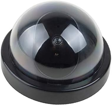 X-Dree се преправа куполата купола реална изглед безбедносна камера Црвена LED сензор за откривање на светлина (Fing Dummy Dome