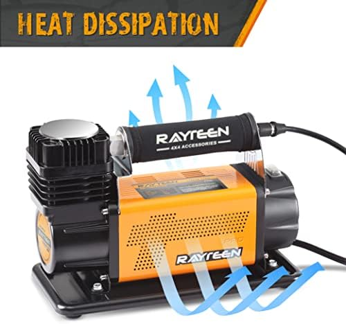 Rayteen Xtreme Air Flow Tire Infrator Protable Air Compressor, American Standard Air Explet & Anti-Scald рефлективен заштитен