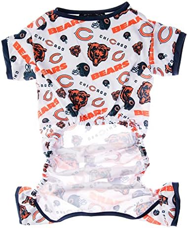 Littlearth Unisex-Adult NFL Chicago Bears Pet PJs, Team Color, X-Small