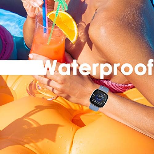 KPYJA бендови компатибилни со Fitbit Versa 3/Fitbit Sense, меки ленти за замена на Silicone Sport Band за Fitbit Versa 3/Sense Smart Watch Watch