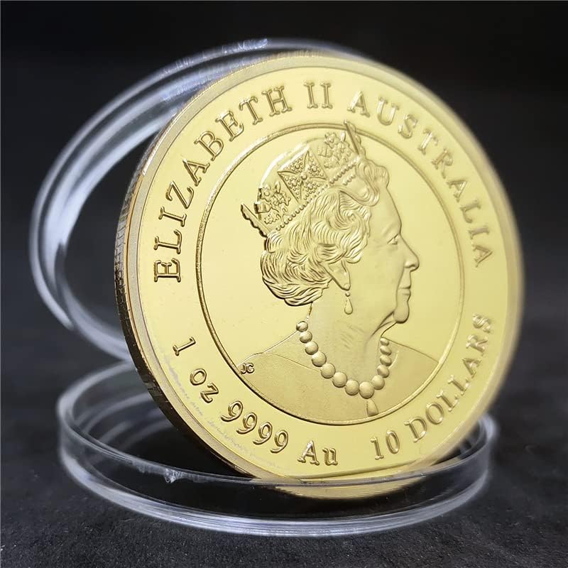 2023 Година На Зајакот Австралиска Монета На Кралицата Елизабета ВТОРА Комеморативна Монета Позлатени Монети Колекционерски Предмети
