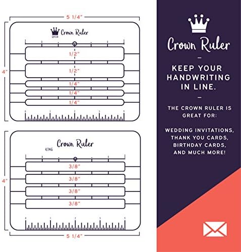 Matети и Марк Круна владетел плична матрица - Вклучува 2 шаблони - одговара на сите коверти - совршени за рачни преплавени коверти, покани